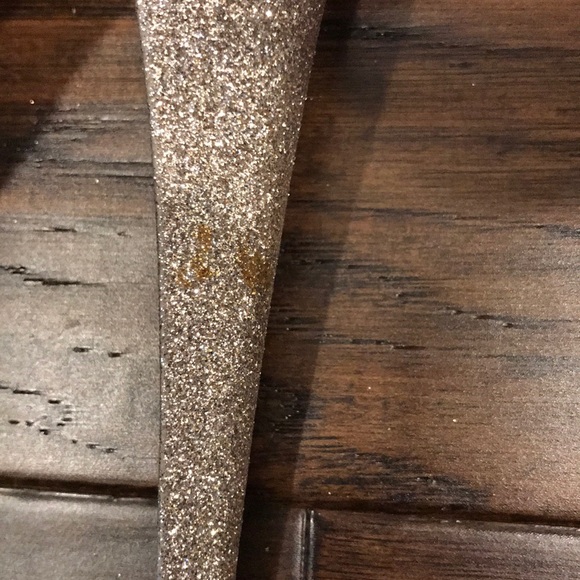 Steve Madden Gold Glitter Heels - Picture 8 of 8